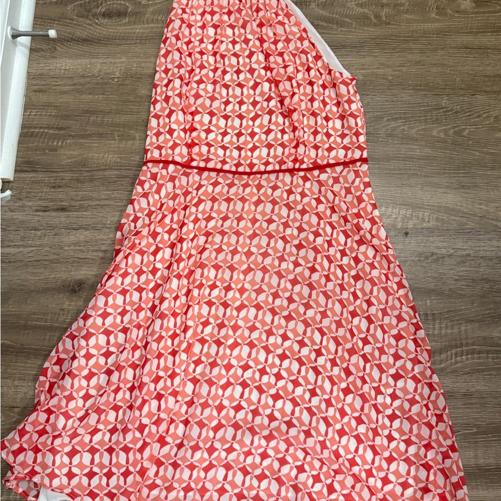 Stylish Pink Geometric Women's Dress